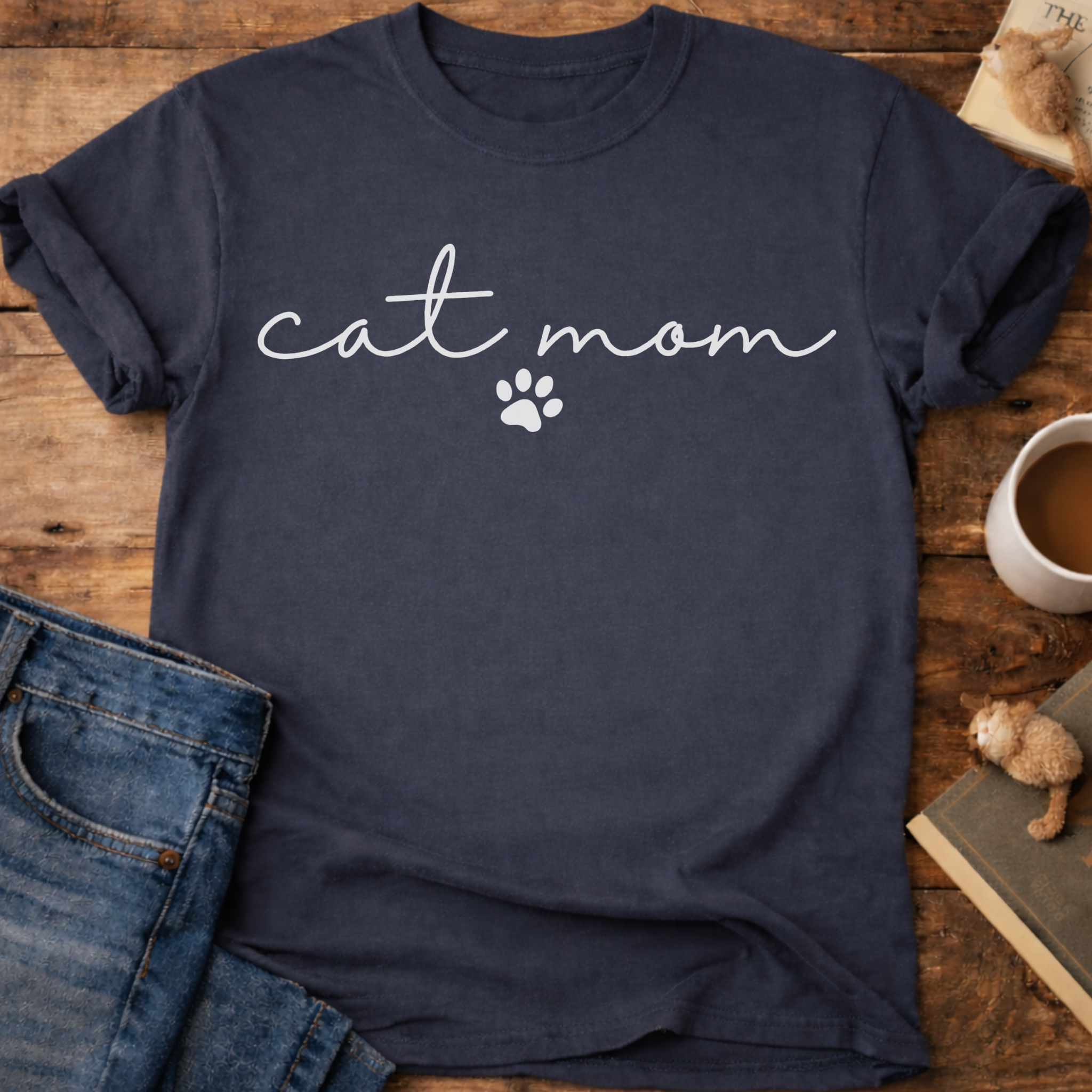 Cat Mom Paw T-Shirt