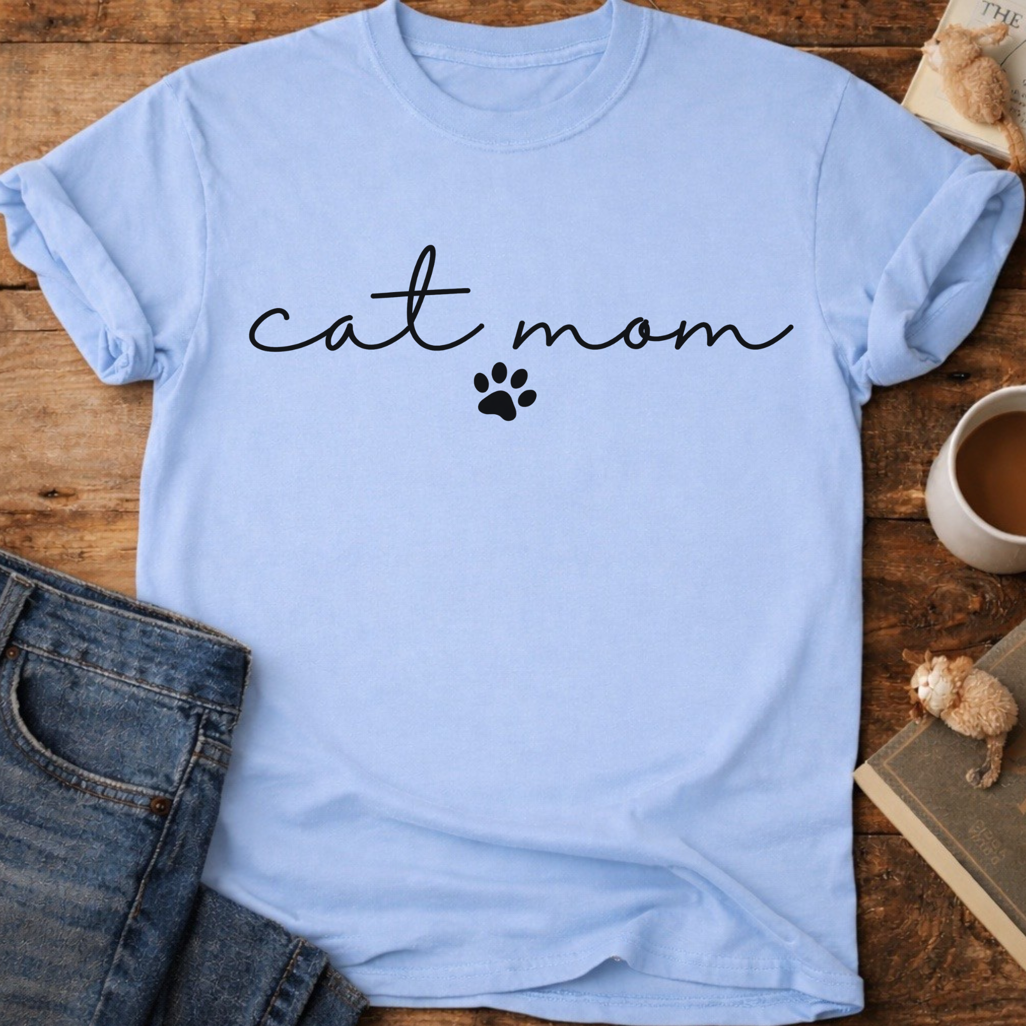 Cat Mom Paw T-Shirt