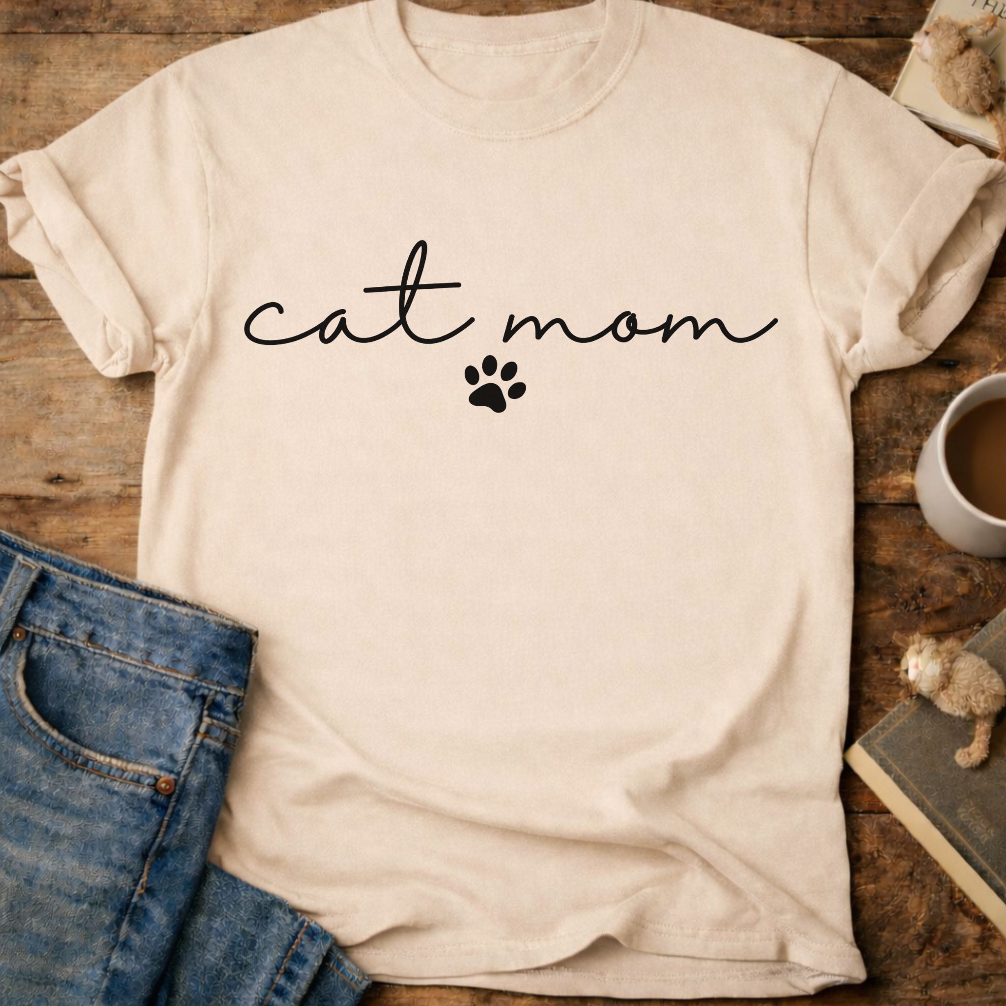 Cat Mom Paw T-Shirt