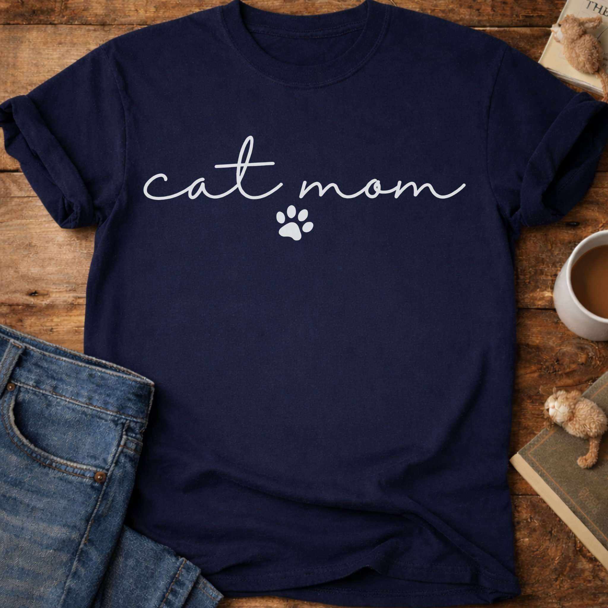 Cat Mom Paw T-Shirt