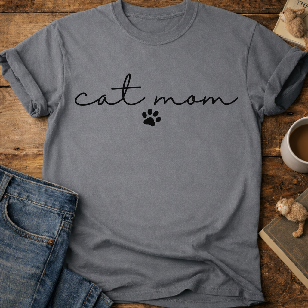 Cat Mom Paw T-Shirt