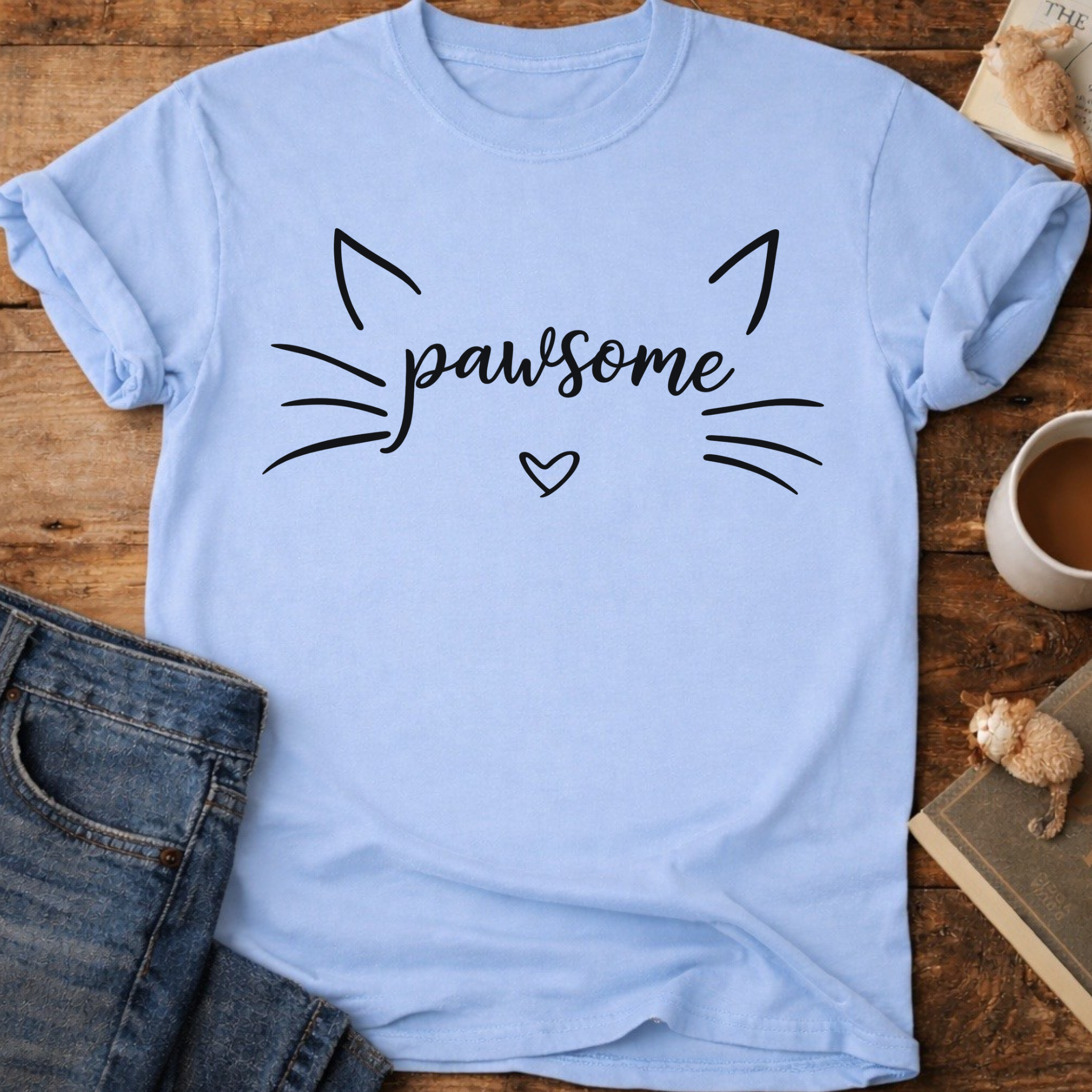 Pawsome Cat T-Shirt