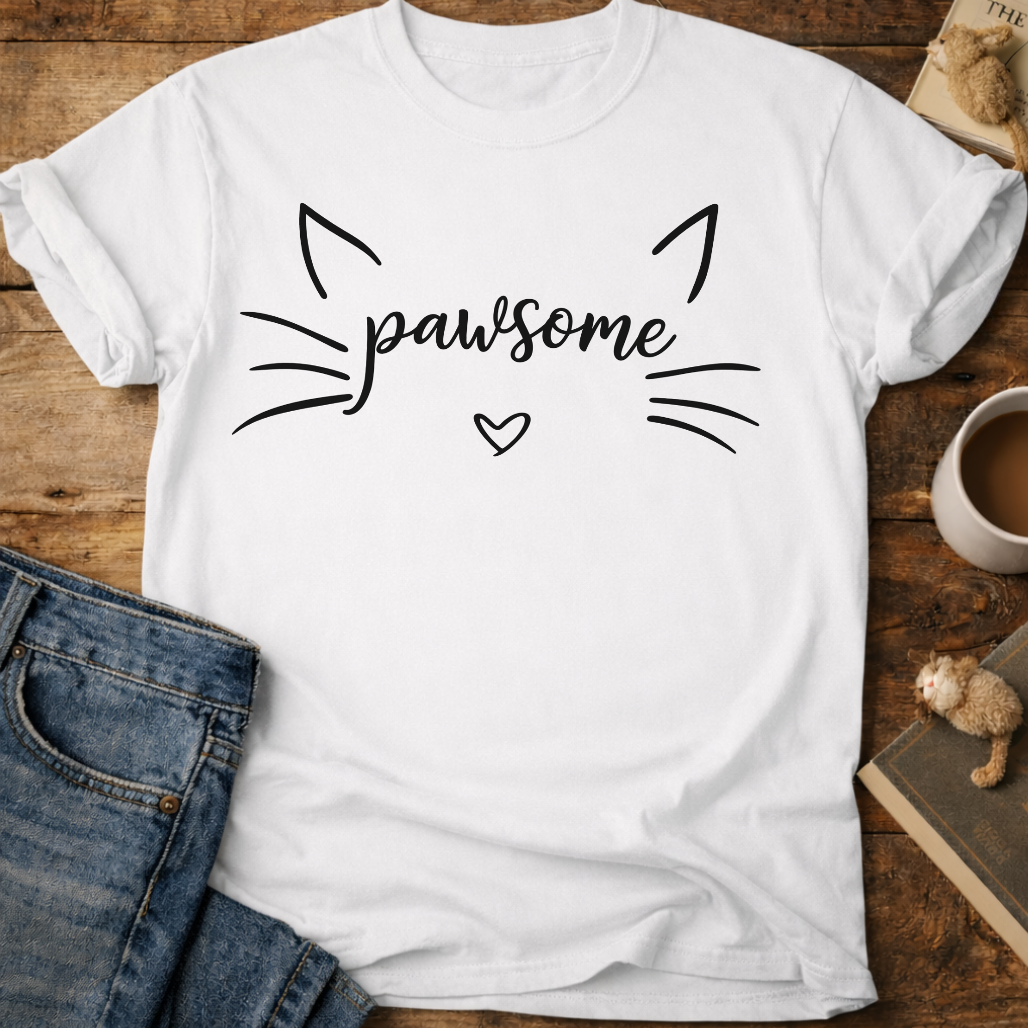 Pawsome Cat T-Shirt
