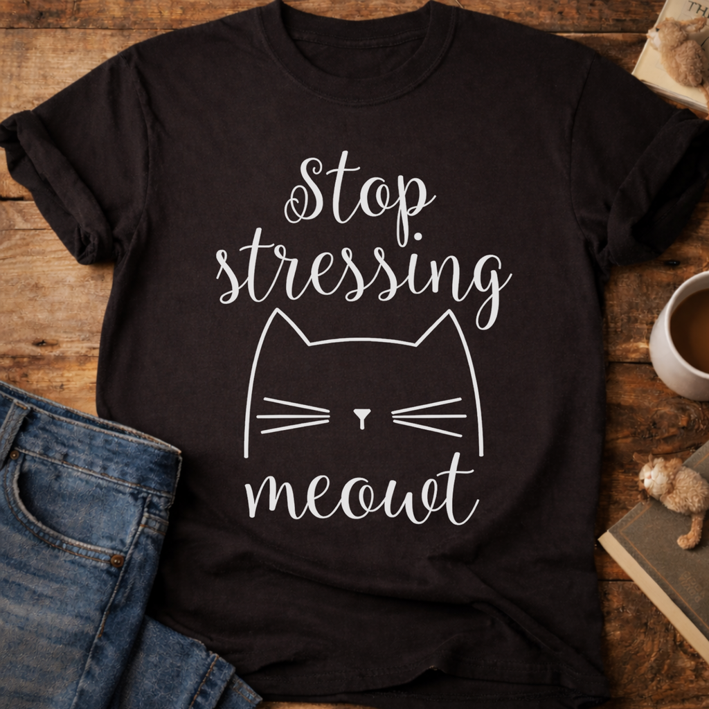 Stop Stressing Meowt Cat T-Shirt