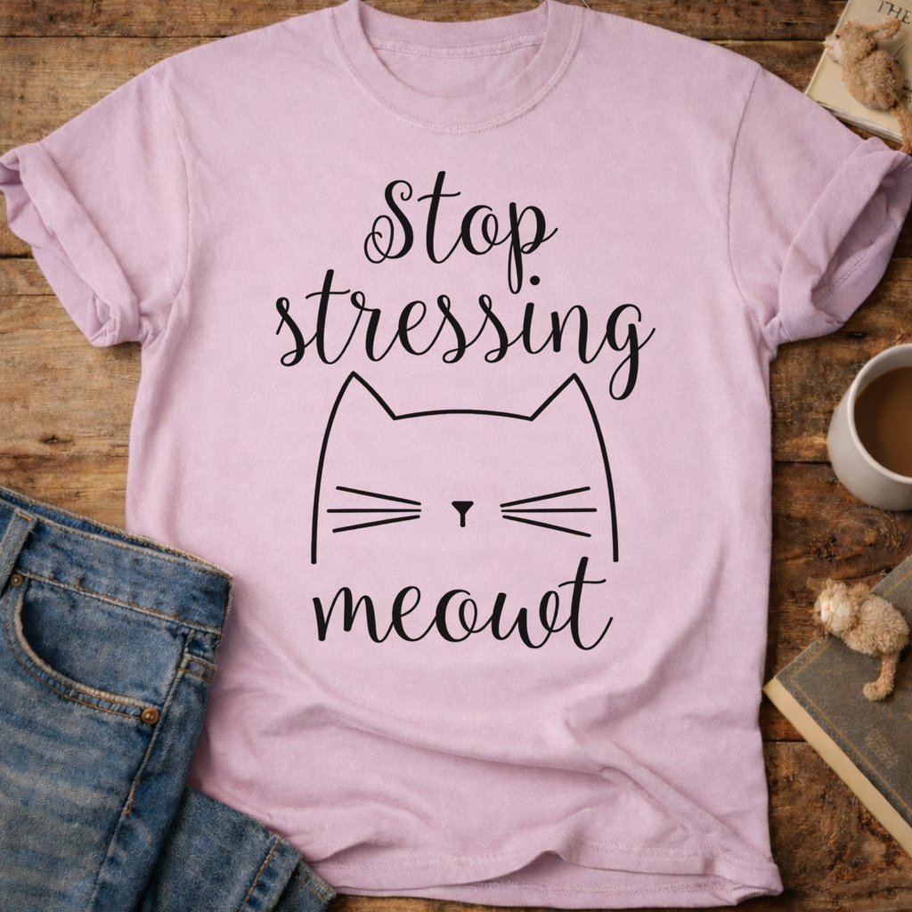 Stop Stressing Meowt Cat T-Shirt