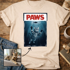 Personalized PAWS Cat T-Shirt