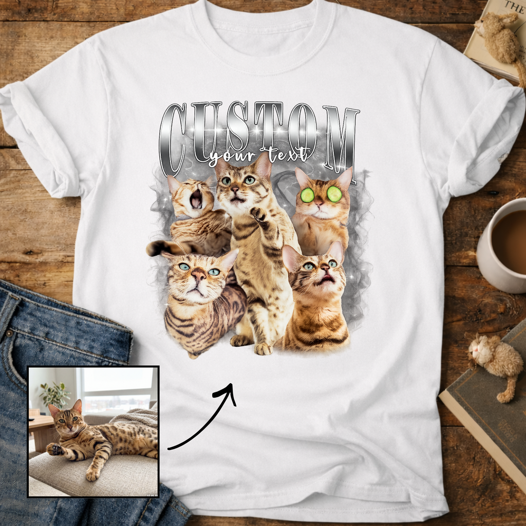 Personalized Cat Collage T-Shirt