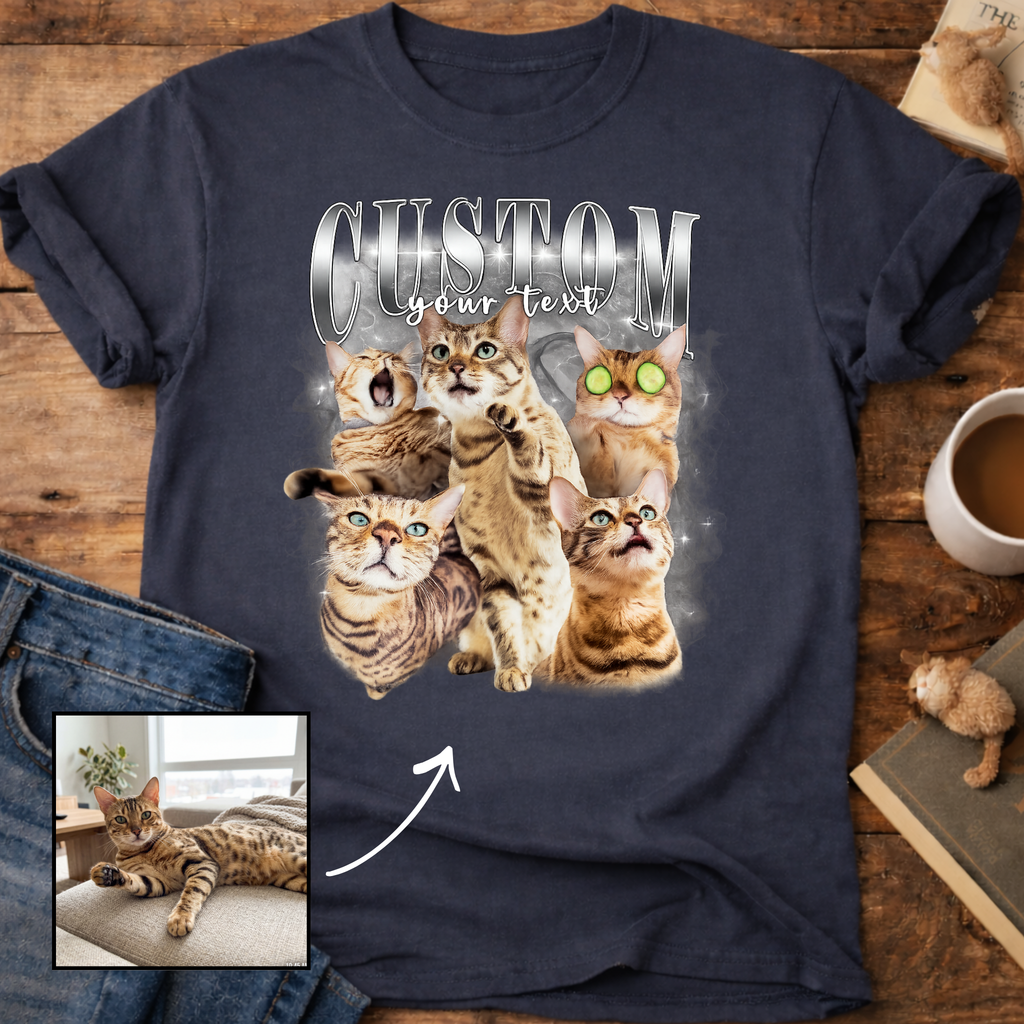 Personalized Cat Collage T-Shirt