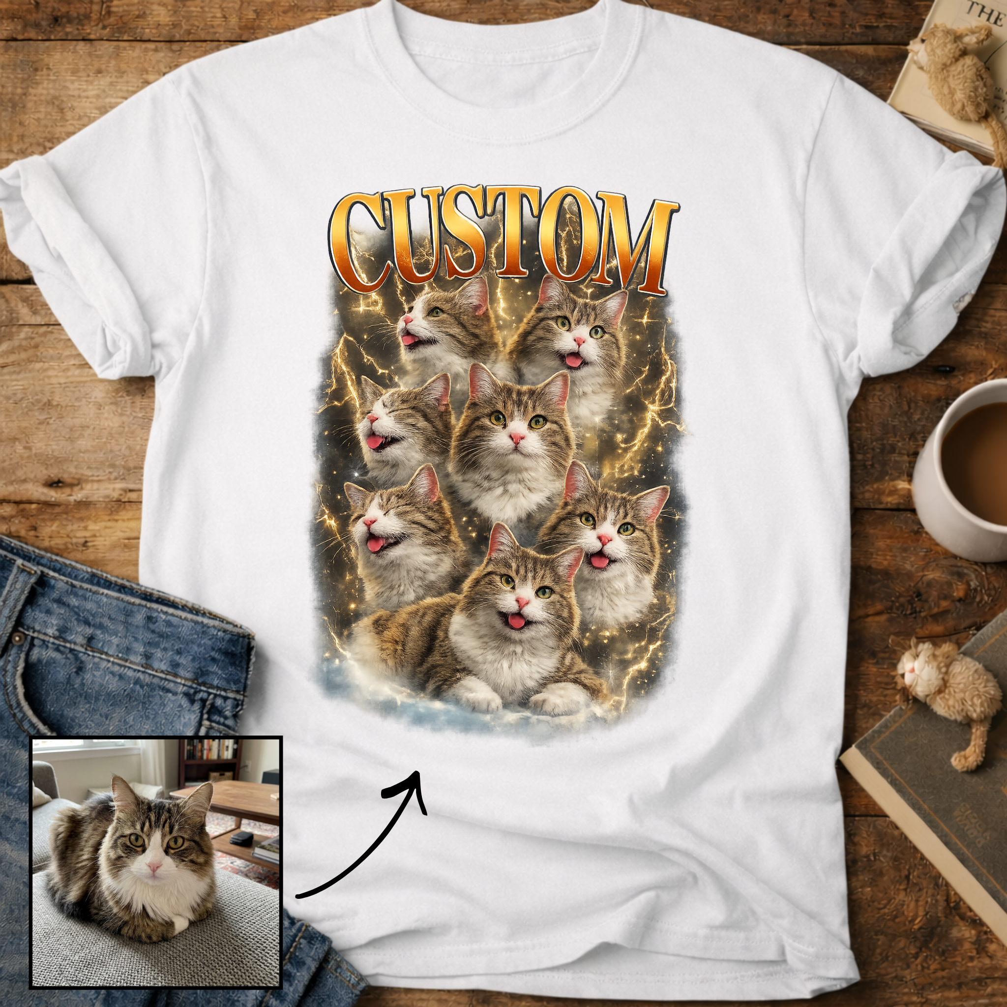 Custom Cat Personalized T-Shirt
