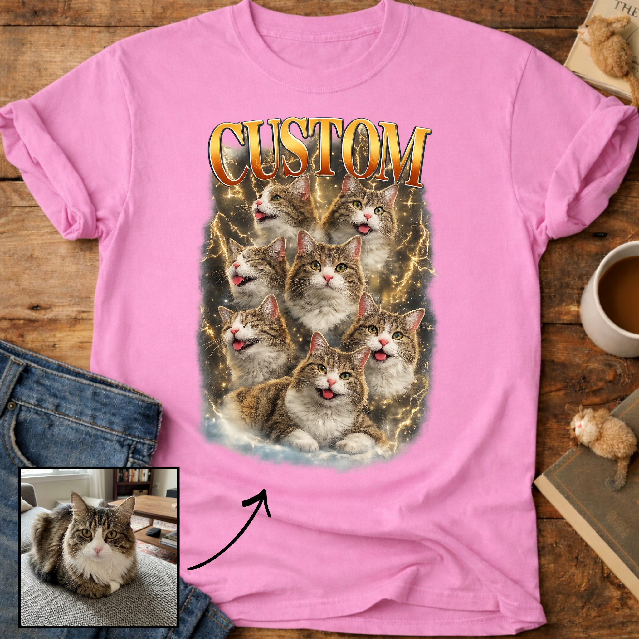 Custom Cat Personalized T-Shirt
