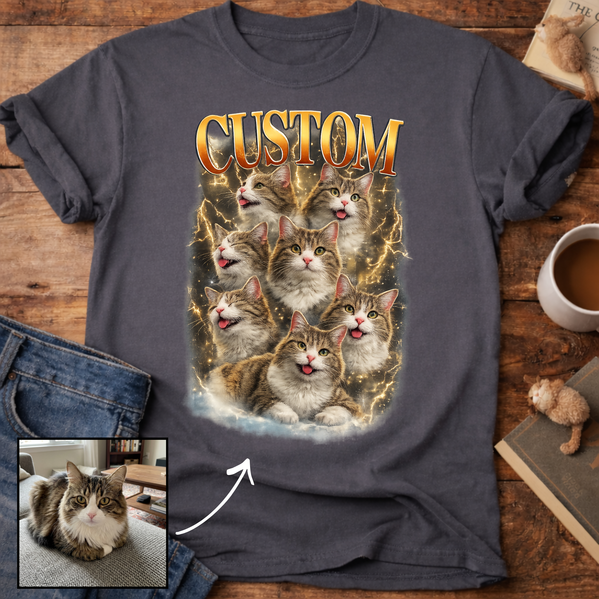 Custom Cat Personalized T-Shirt