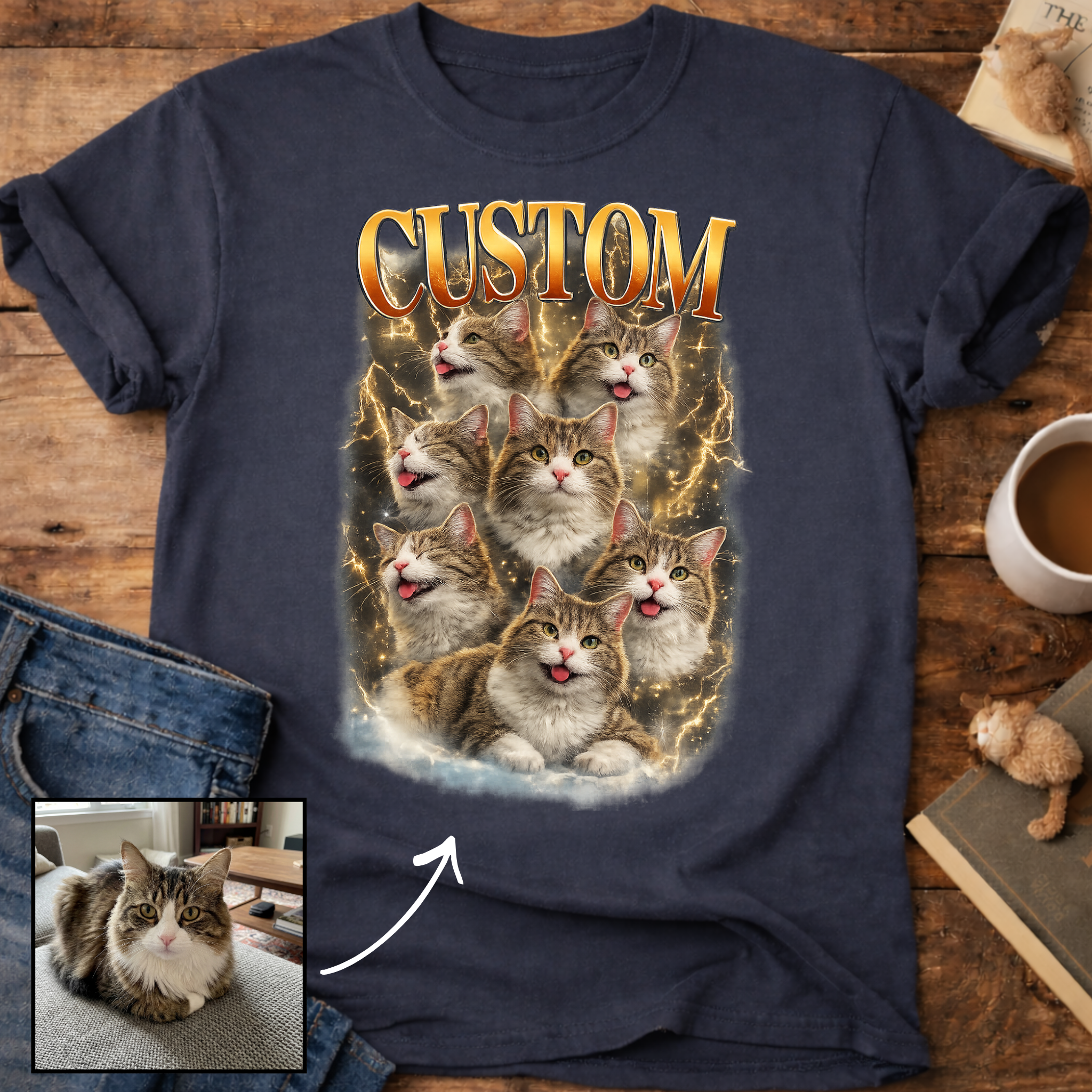 Custom Cat Personalized T-Shirt