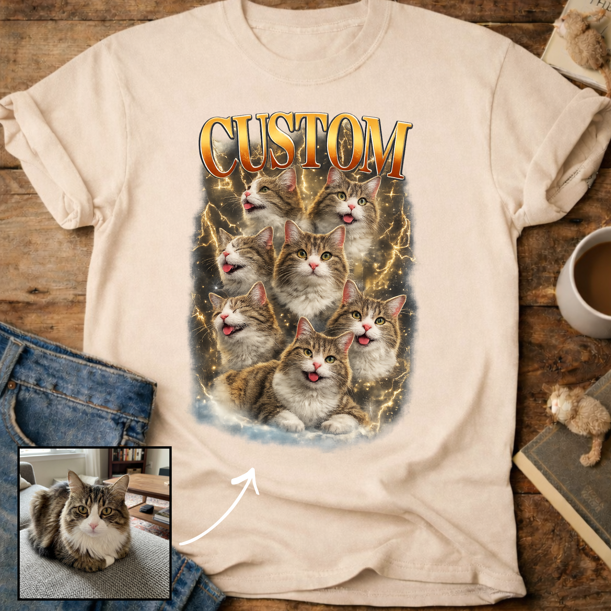 Custom Cat Personalized T-Shirt