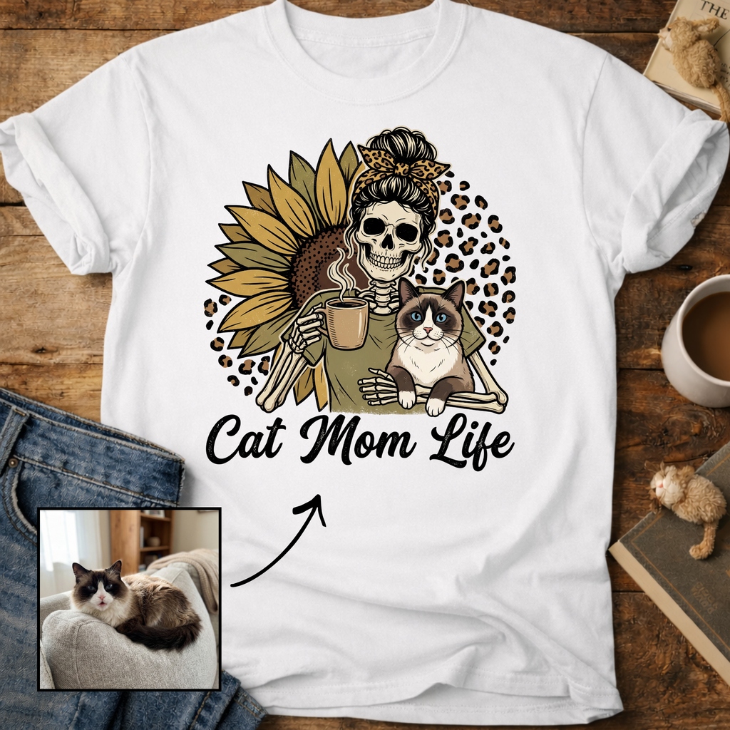 Cat Mom Life Personalized Cat T-Shirt