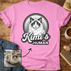Personalized Cat's Human T-Shirt