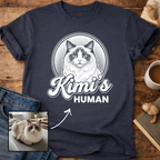 Personalized Cat's Human T-Shirt