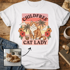 Childfree Cat Lady Customizable Personalized T-Shirt