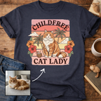 Childfree Cat Lady Customizable Personalized T-Shirt