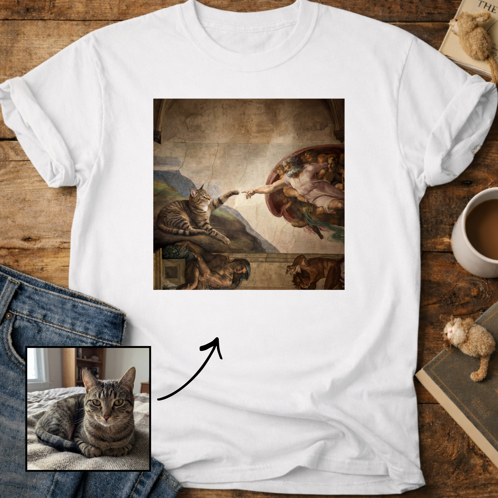 Creation of Adam Customizable Personalized T-Shirt