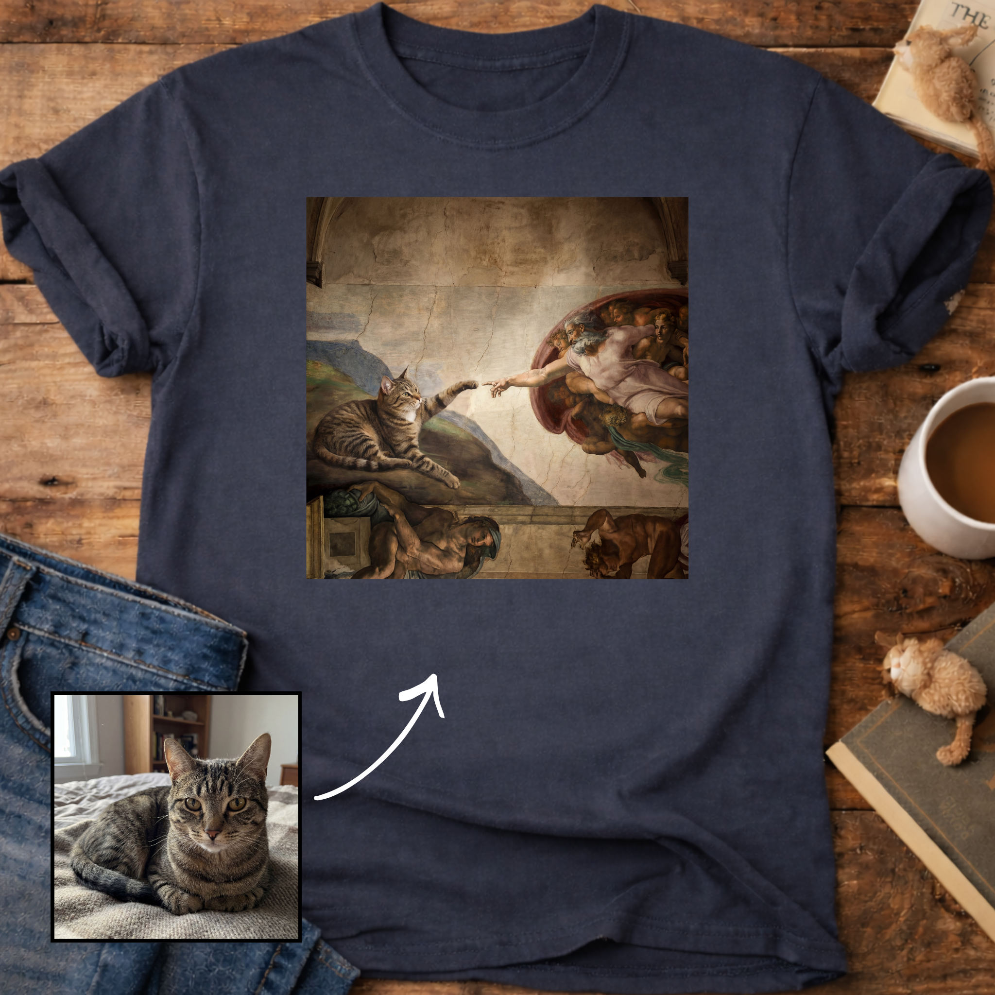 Creation of Adam Customizable Personalized T-Shirt