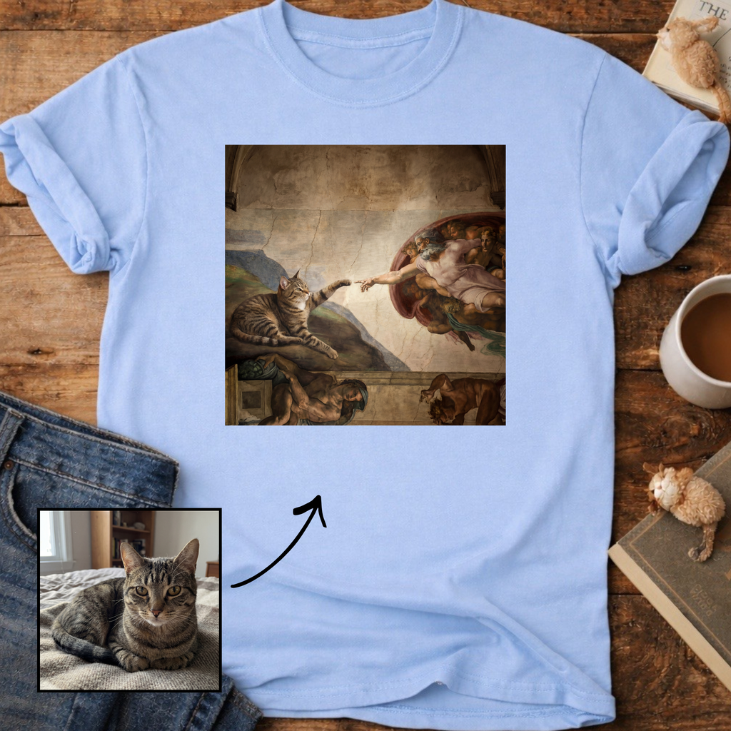 Creation of Adam Customizable Personalized T-Shirt