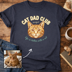 Customizable Personalized Cat Dad Club T-Shirt