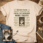 Personalized Custom Cat Newspaper T-Shirt