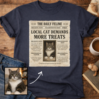 Personalized Custom Cat Newspaper T-Shirt