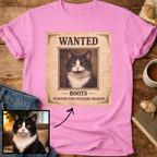 Personalized Wanted Cat T-Shirt