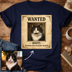 Personalized Wanted Cat T-Shirt