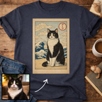 Personalized Japanese Style Design Cat T-Shirt