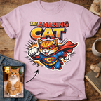 The Amazing Cat Superhero Personalized Custom T-Shirt