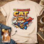 The Amazing Cat Superhero Personalized Custom T-Shirt