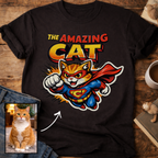 The Amazing Cat Superhero Personalized Custom T-Shirt