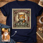First Class Stamp Custom Personalized Cat T-Shirt