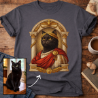 Laureled Emperor Cat Portrait Personalized T-Shirt