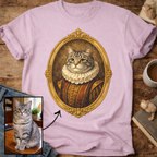 Renaissance Noble Cat Portrait Personalized T-Shirt