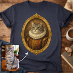 Renaissance Noble Cat Portrait Personalized T-Shirt