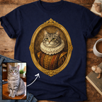 Renaissance Noble Cat Portrait Personalized T-Shirt