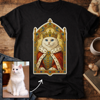 Medieval Cat Portrait Personalized T-Shirt