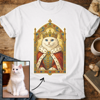 Medieval Cat Portrait Personalized T-Shirt