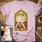 Medieval Cat Portrait Personalized T-Shirt