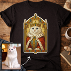Medieval Cat Portrait Personalized T-Shirt