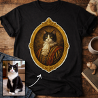 Noble Cat Aristocrat Portrait Personalized T-Shirt