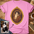Noble Cat Aristocrat Portrait Personalized T-Shirt