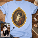 Noble Cat Aristocrat Portrait Personalized T-Shirt
