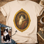 Noble Cat Aristocrat Portrait Personalized T-Shirt