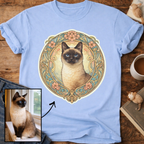 Art Nouveau Cat Portrait Personalized T-Shirt