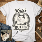 Cat's Human Butler Personalized Custom T-Shirt