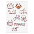 Actual print layout of the sticker sheet (sample cat)